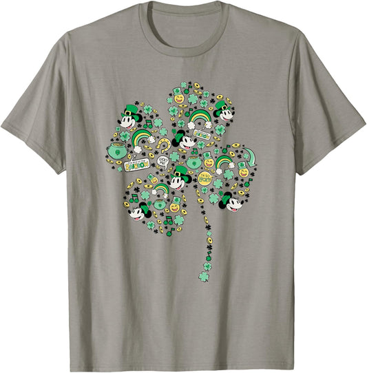 Disney Mickey & Minnie St. Patrick's Day Lucky 4-Leaf Clover T-Shirt - T-Shirt | Sand