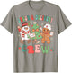 Labor & Delivery Nurse Crew Christmas Tree Retro Nurse T-Shirt - T-Shirt | Sand