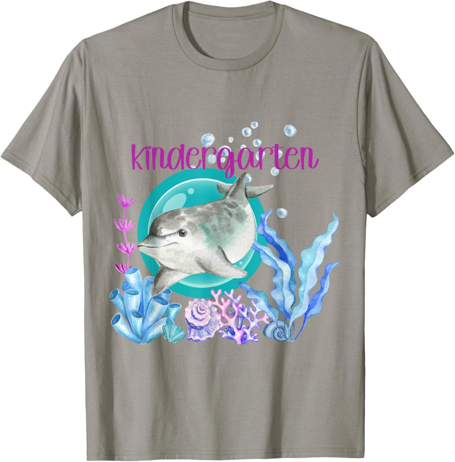 Kindergarten Teacher Dolphin Ocean Life Teaching Team Spirit T-Shirt - T-Shirt | Sand