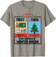First Educate Then Celebrate Christmas Teacher Winter Break T-Shirt - T-Shirt | Sand