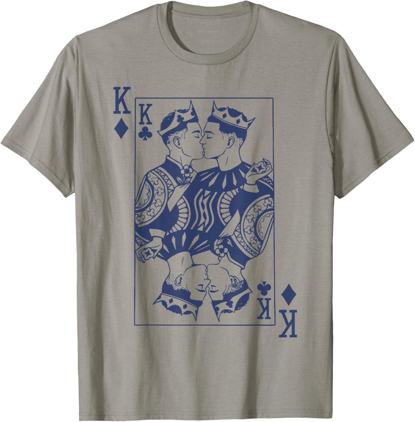 King of Hearts Gay Couple Playing Cards LGBTQ Pride Month T-Shirt - T-Shirt | Sand
