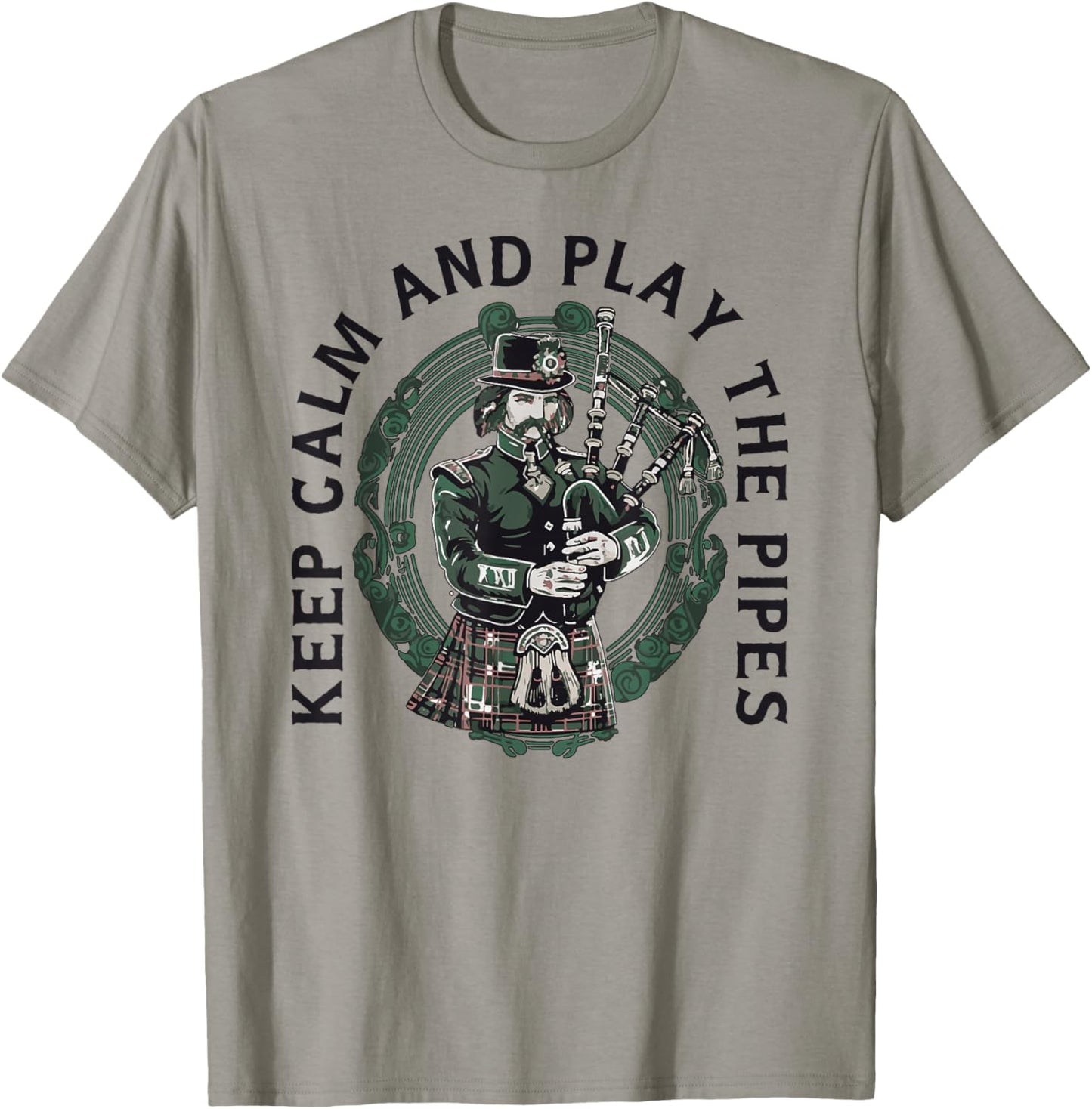Bagpipe-Instrument Scotland Bagpipe-Play Bagpipe T-Shirt - T-Shirt | Sand