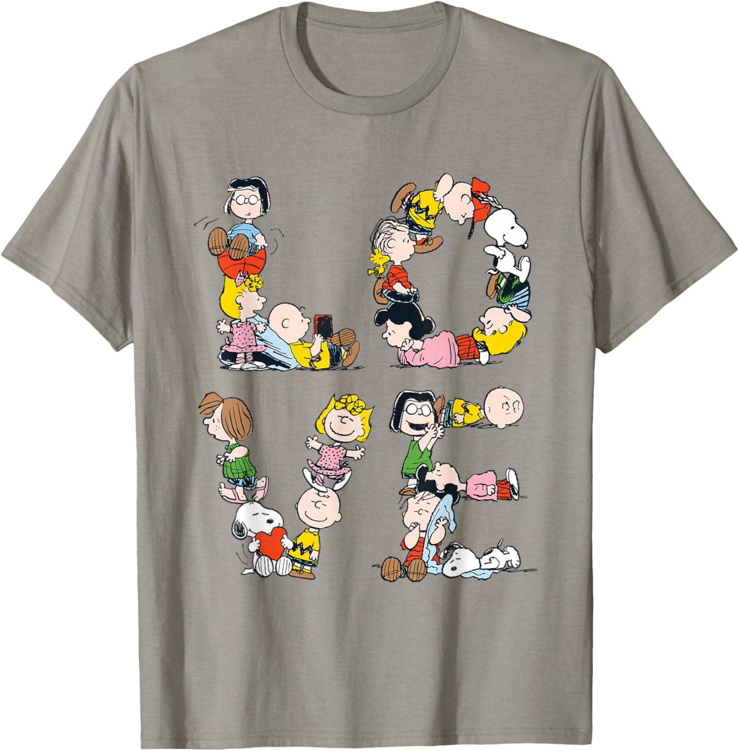 Peanuts Love Letters The Gang T-Shirt - T-Shirt | Sand