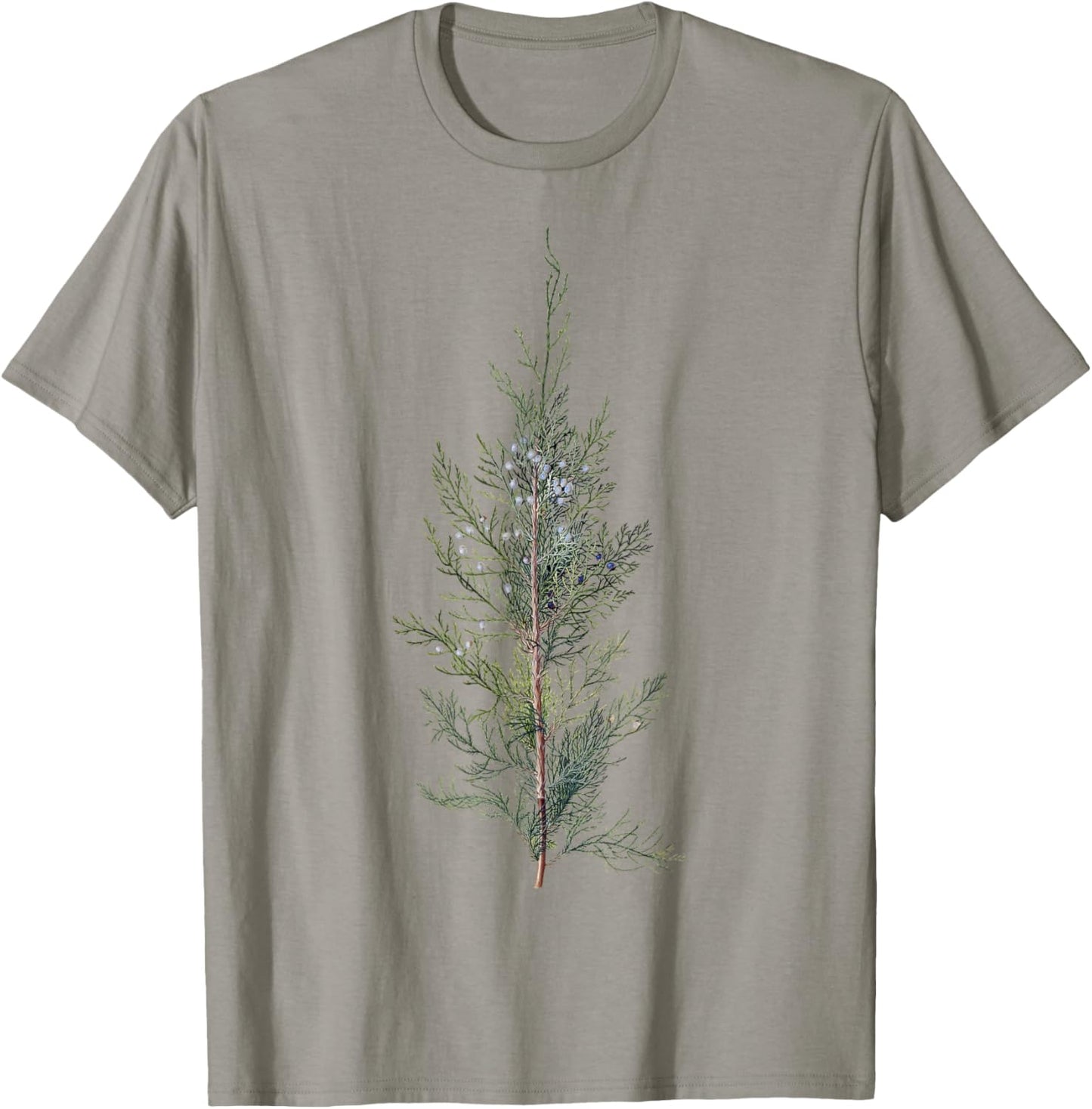 Vintage Plant Neutral Juniper Tree Branch T-Shirt - T-Shirt | Sand
