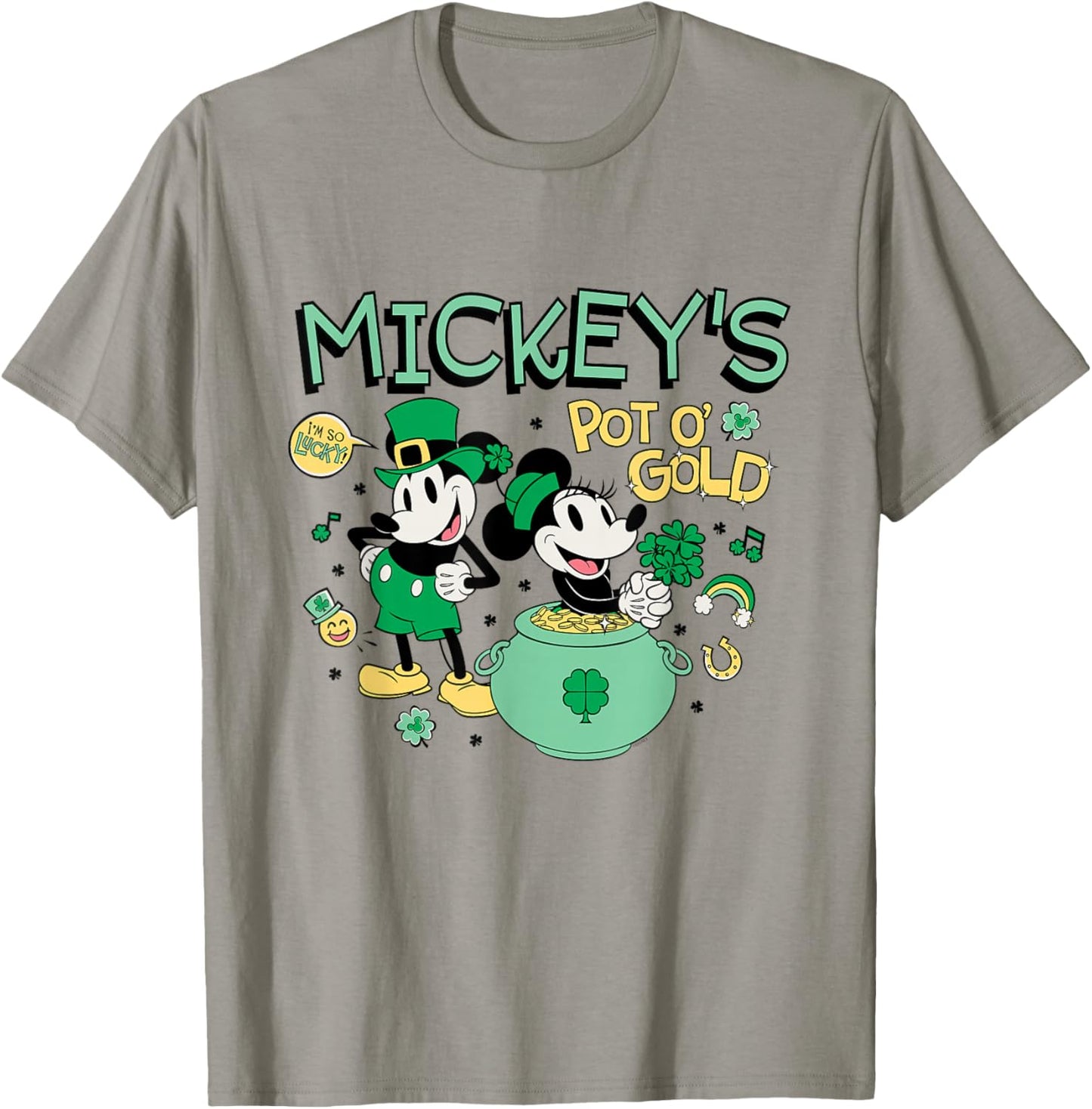 Disney Mickey Minnie St. Patrick's Day Mickey's Pot o' Gold T-Shirt - T-Shirt | Sand