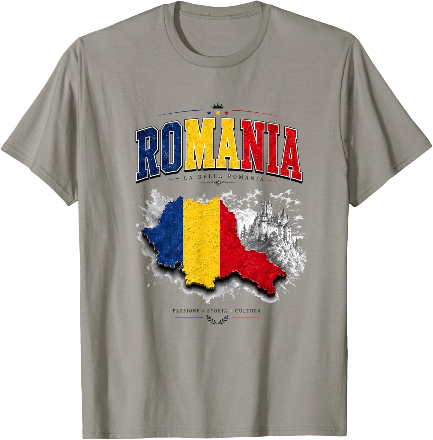 Romania Flag , Romanian , Romania Flag Men Women T-Shirt - T-Shirt | Sand