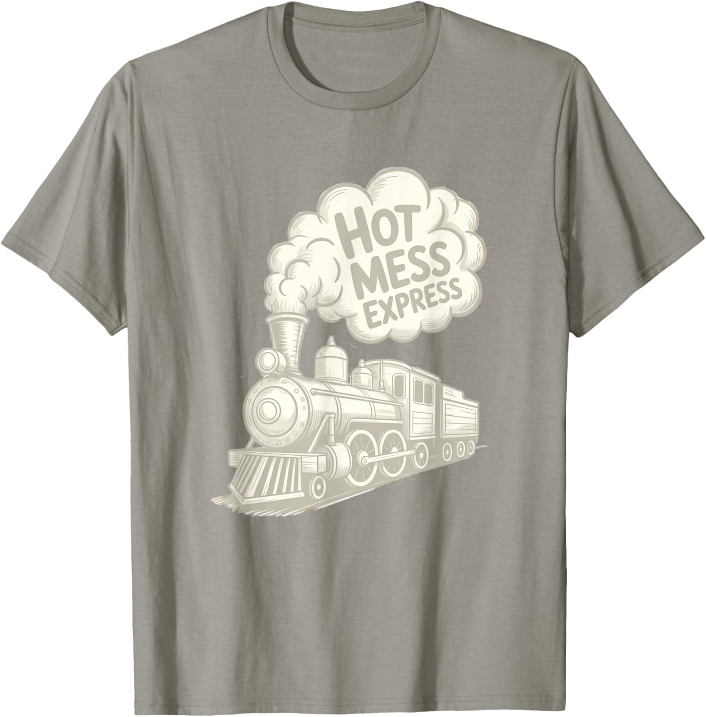 Hot Mess Express Cute Mom T-Shirt - T-Shirt | Sand