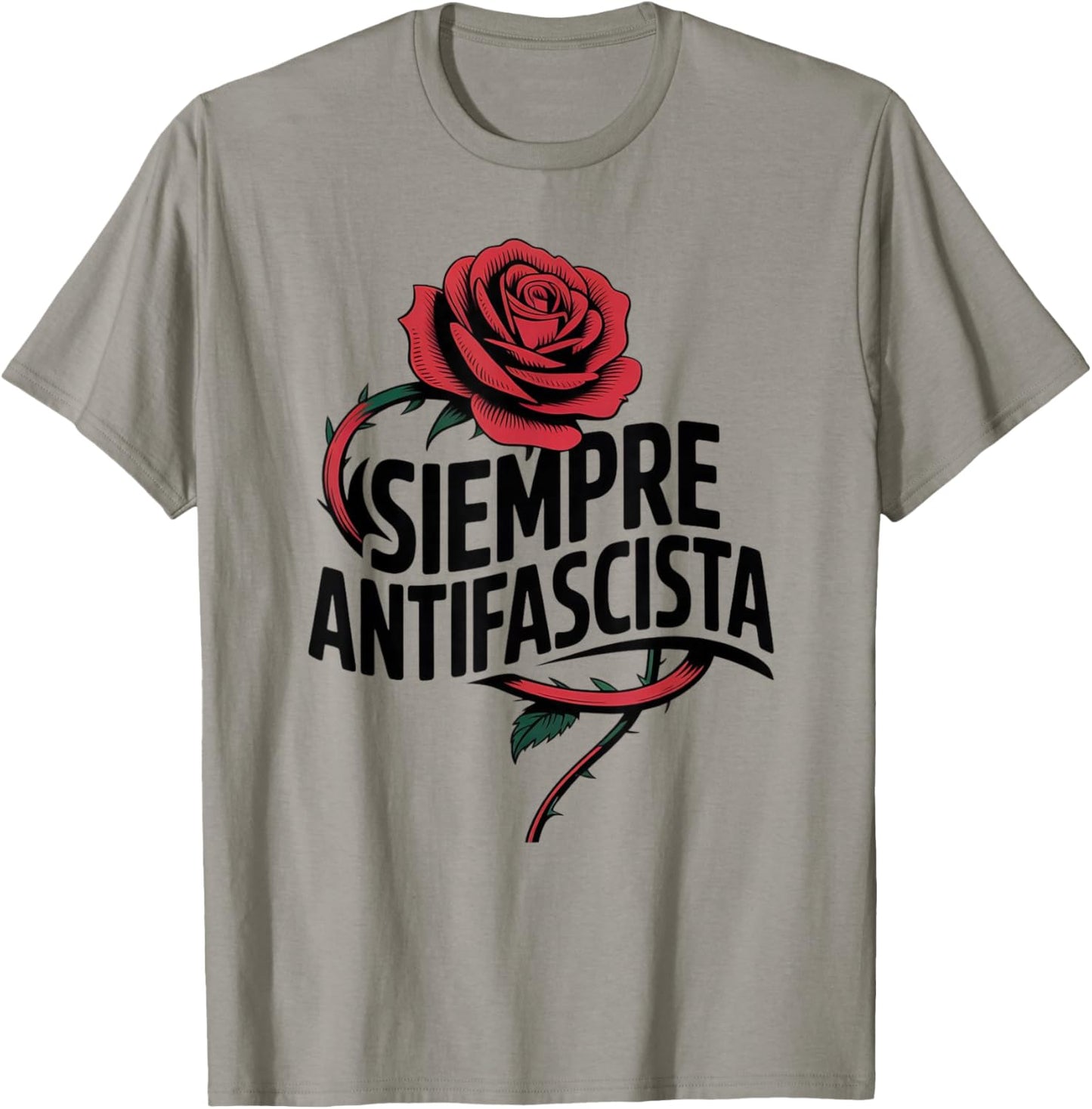 Siempre Antifascista T-Shirt - T-Shirt | Sand