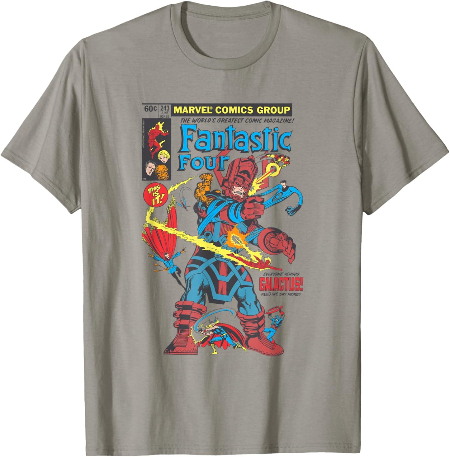 Fantastic Four First Comic Cover , White, S T-Shirt - T-Shirt | Sand