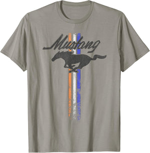 Ford Mustang Pony Stripes T-Shirt - T-Shirt | Sand