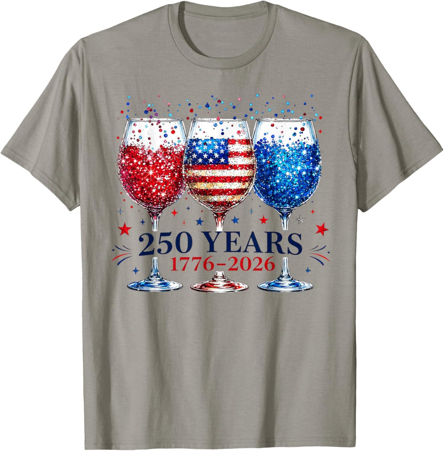 250 Anniversary USA 4th of July Patriotic 250 Years American T-Shirt - T-Shirt | Sand
