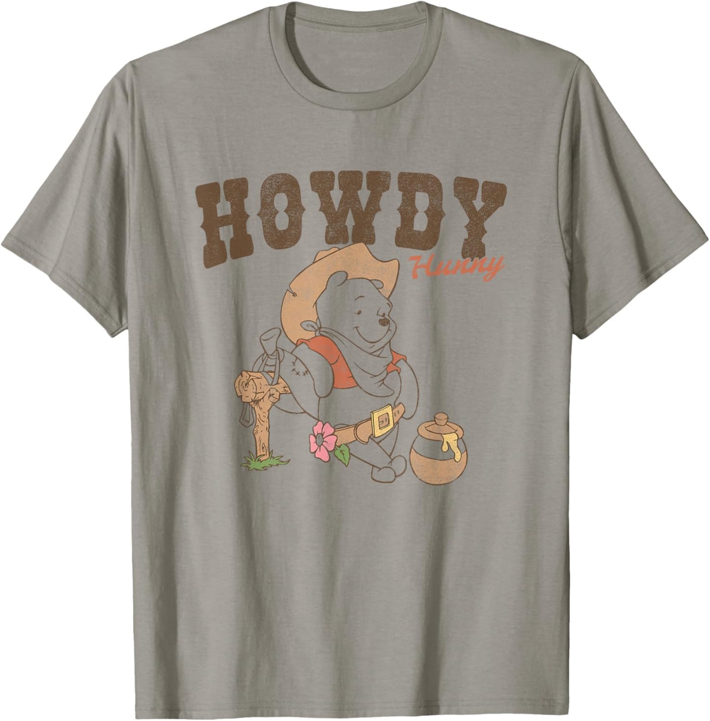 Disney Winnie The Pooh Howdy Hunny Western Bear T-Shirt - T-Shirt | Sand