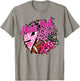 Pink Out Cheer Football Pink Ribbon Breast Cancer Awareness T-Shirt - T-Shirt | Sand
