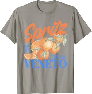 Spritz Veneto dal 1919 Italia Vintage Orange Wine Cocktail T-Shirt - T-Shirt | Sand