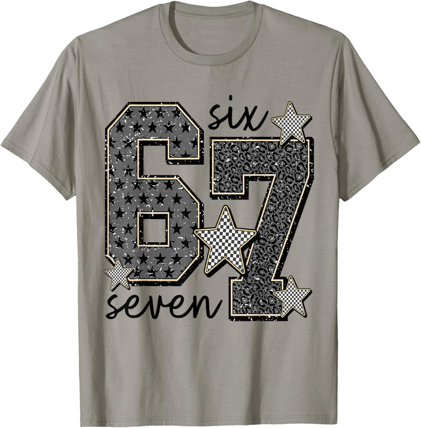 6 7 Trending Six Seven 67 Girls T-Shirt - T-Shirt | Sand