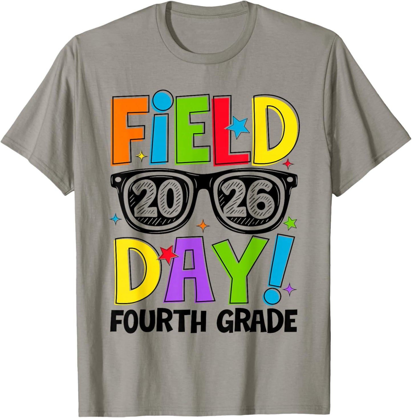 Field Day Fun Day 2026 4th Grade Field Trip Teacher Kids T-Shirt - T-Shirt | Sand