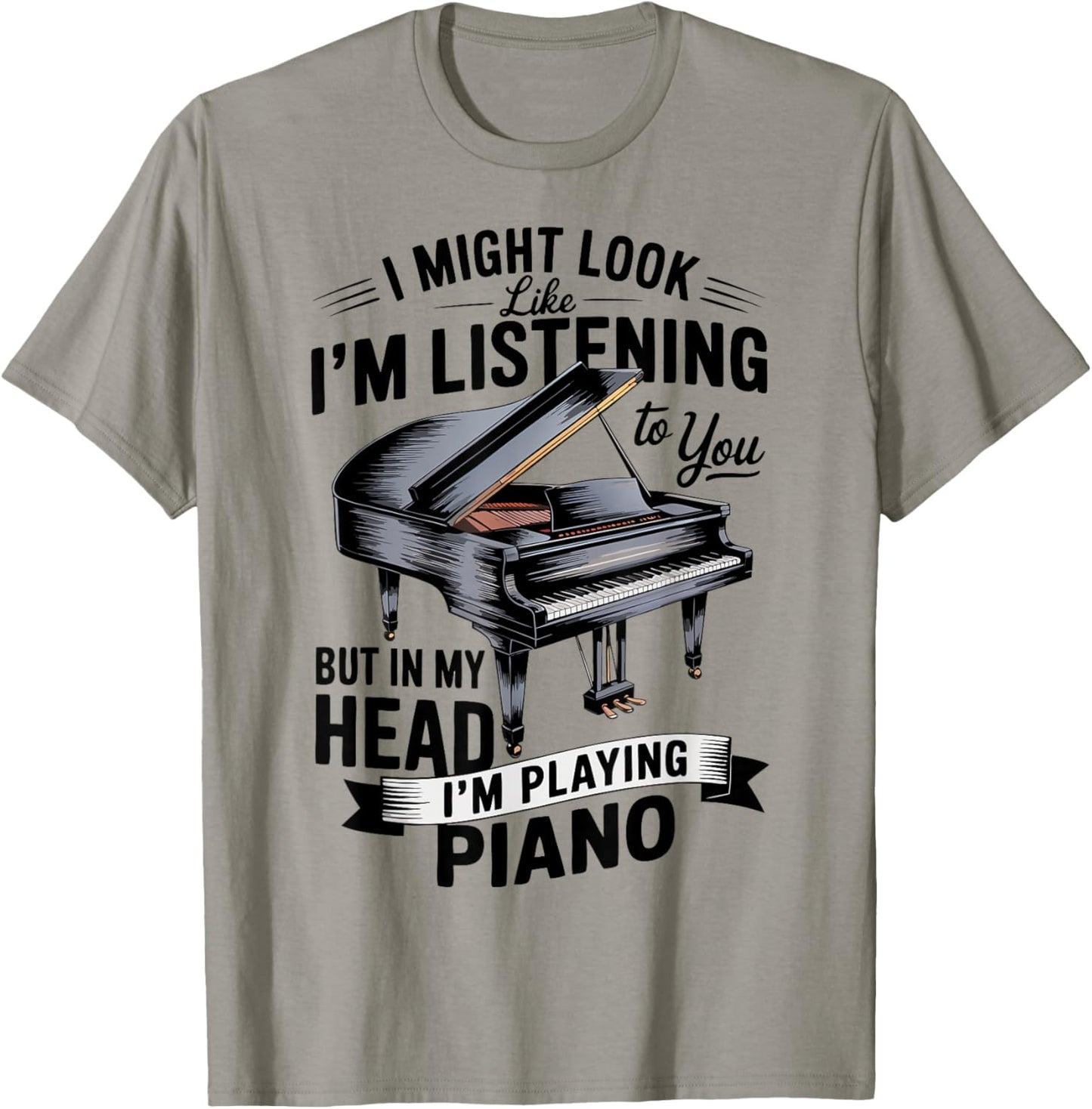 Funny Piano Player T-Shirt - T-Shirt | Sand