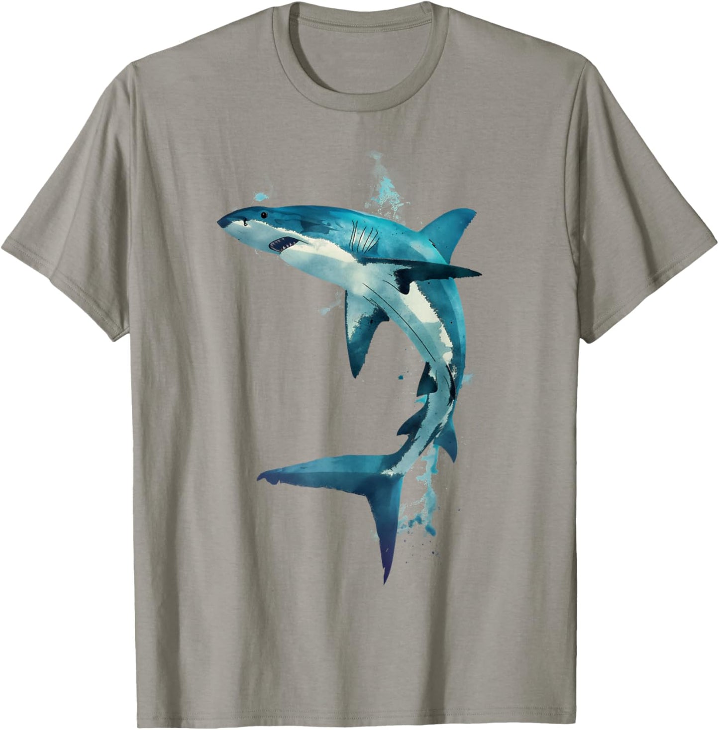 Mako Shark in Action Dynamic Mako Shark Design Mako Art T-Shirt - T-Shirt | Sand