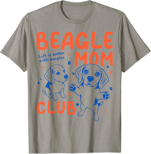 La Vie au Beagle Mom Club est Meilleure avec Le Chien Beagle T-Shirt - T-Shirt | Sand