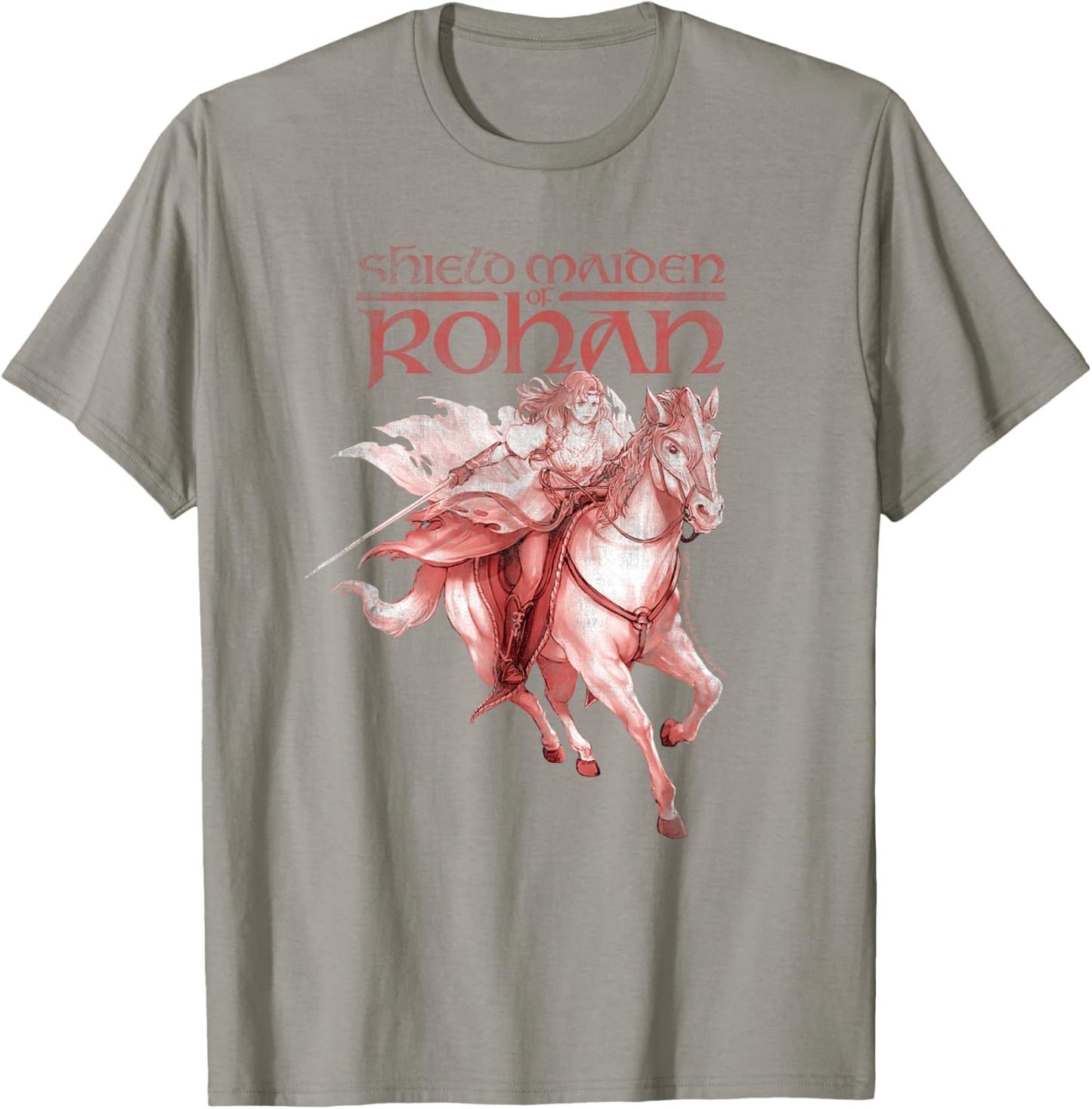 HERA SHIELDMAIDEN OF ROHAN Maiden Horse Run T-Shirt - T-Shirt | Sand