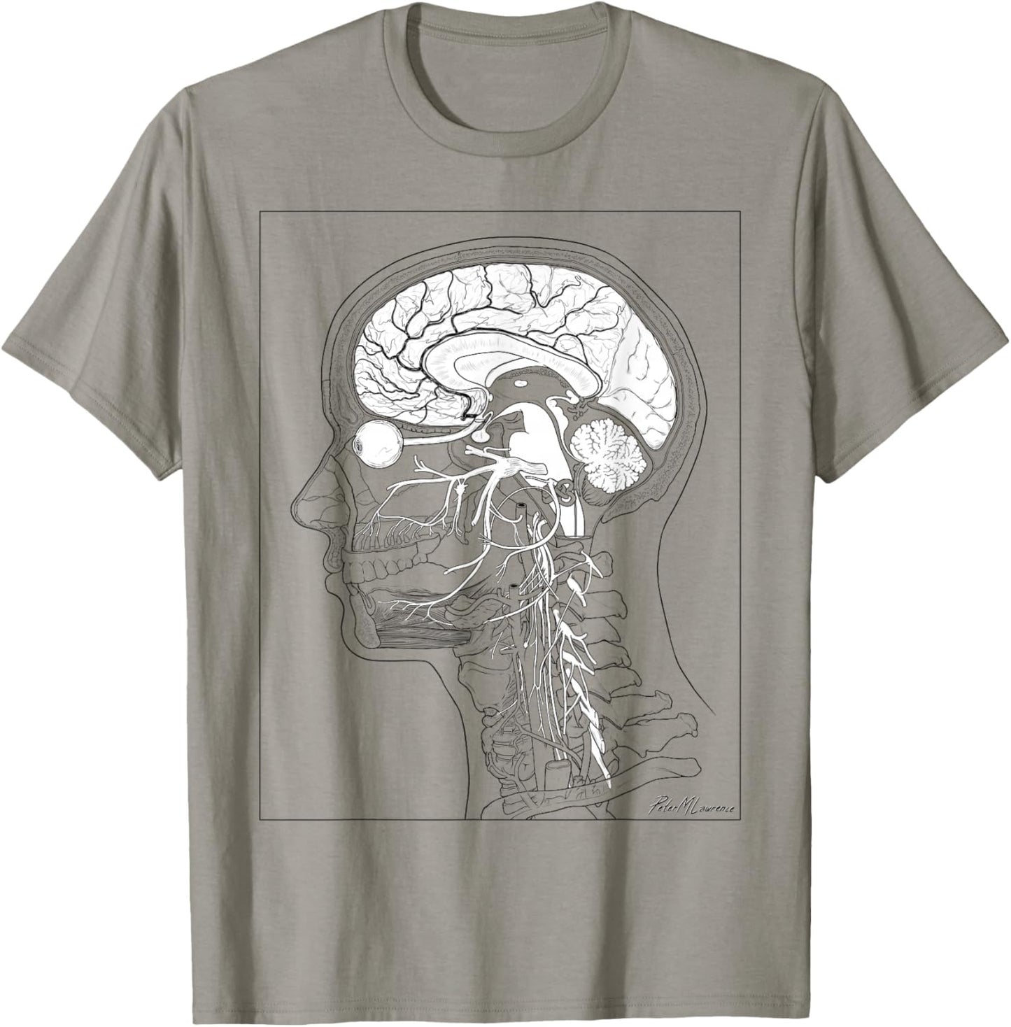 Head & Neck Anatomy T-Shirt - T-Shirt | Sand