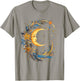 Mystic Sun and Moon Woman Mystical Flowers Aesthetic T-Shirt - T-Shirt | Sand
