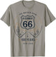 Vintage Highway 66 100 Year Centennial Anniversary Souvenir T-Shirt - T-Shirt | Sand