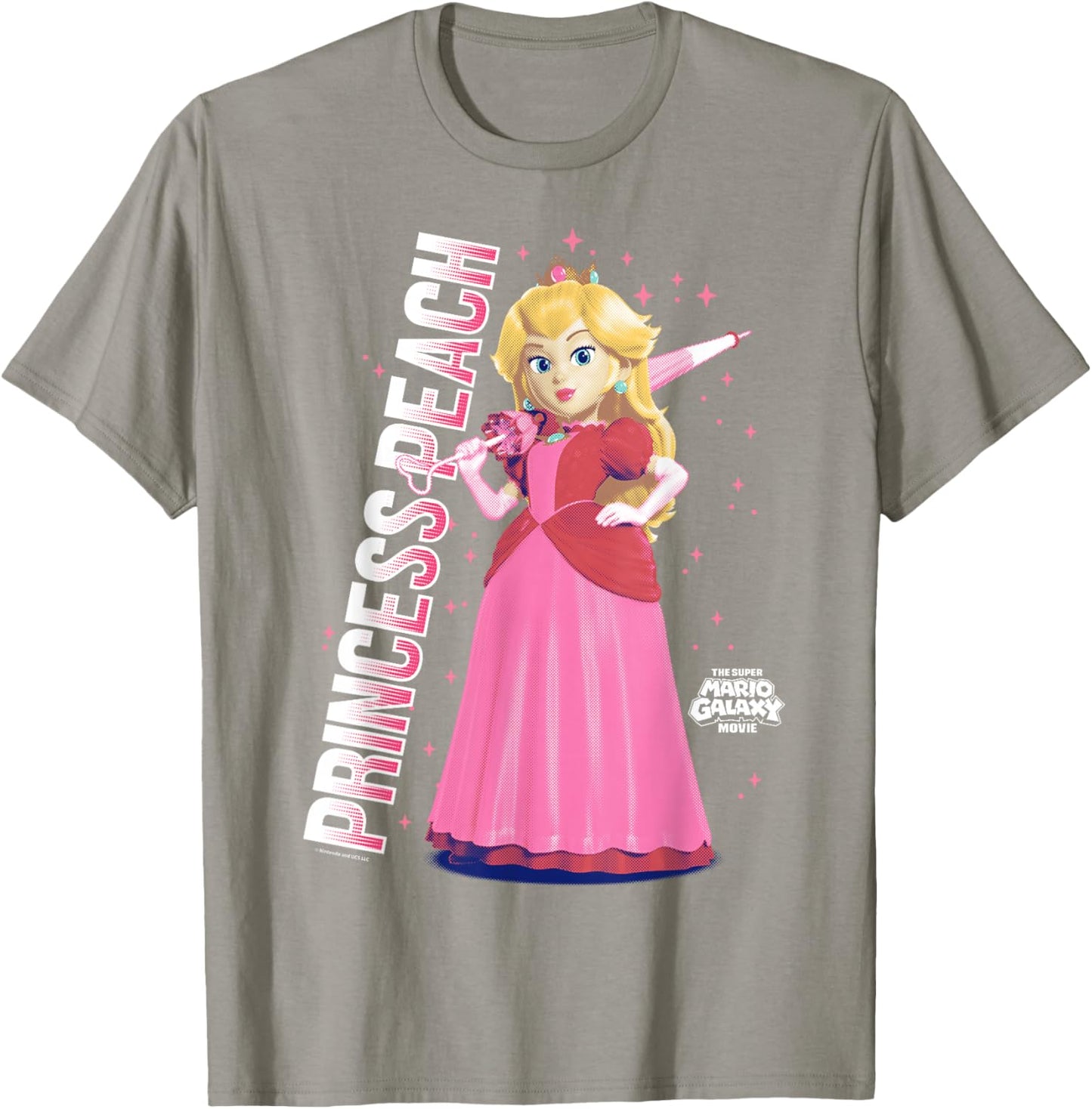The Super Mario Galaxy Movie Galatic Princess Peach T-Shirt - T-Shirt | Sand