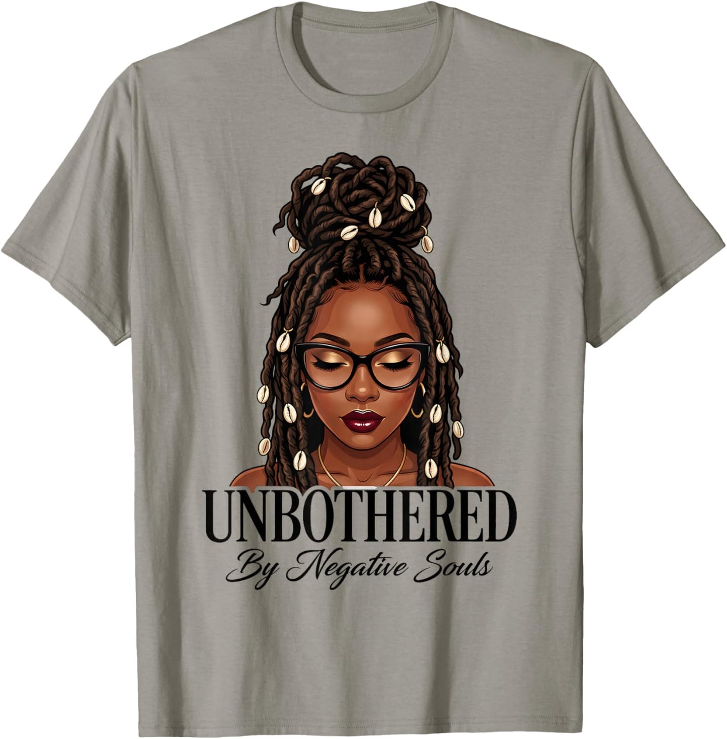 Unbothered Dreadlocks Loc'd Hair Sassy Girls Black Women T-Shirt - T-Shirt | Sand