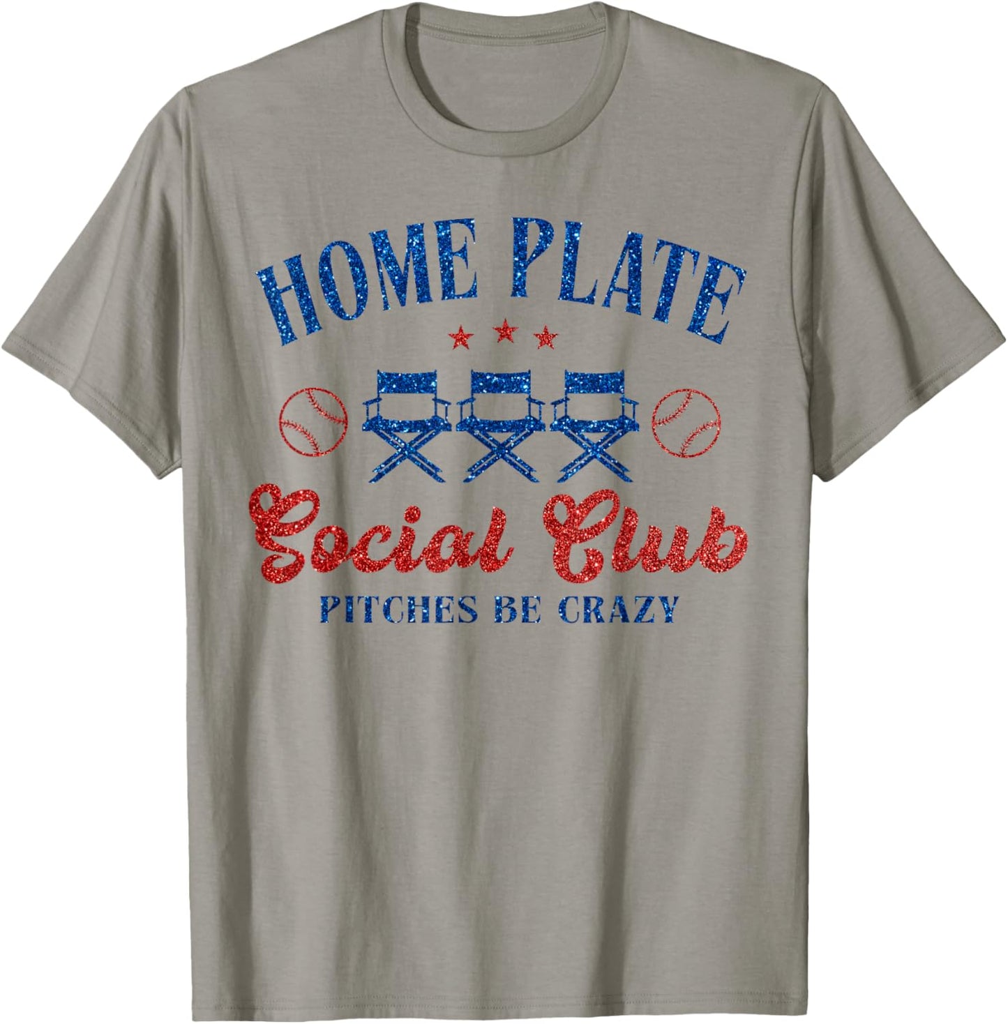 Home Plate Social Club Pitches Be Crazy T-Shirt - T-Shirt | Sand