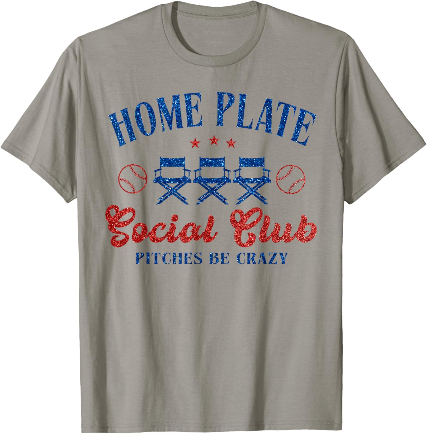 Home Plate Social Club Pitches Be Crazy T-Shirt - T-Shirt | Sand