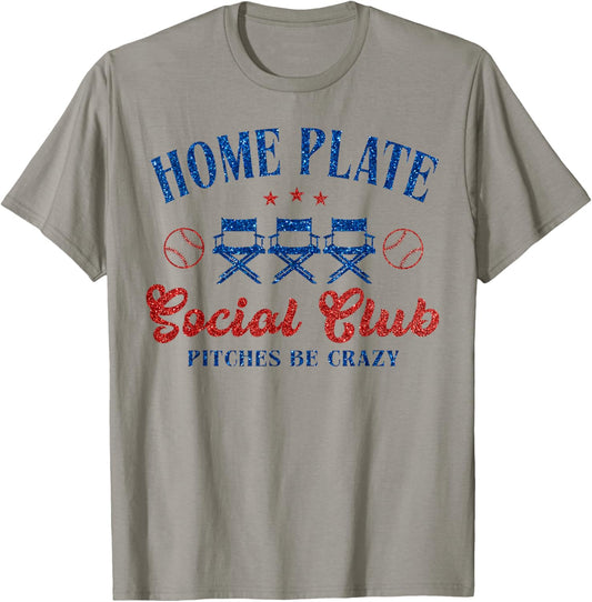 Home Plate Social Club Pitches Be Crazy T-Shirt - T-Shirt | Sand