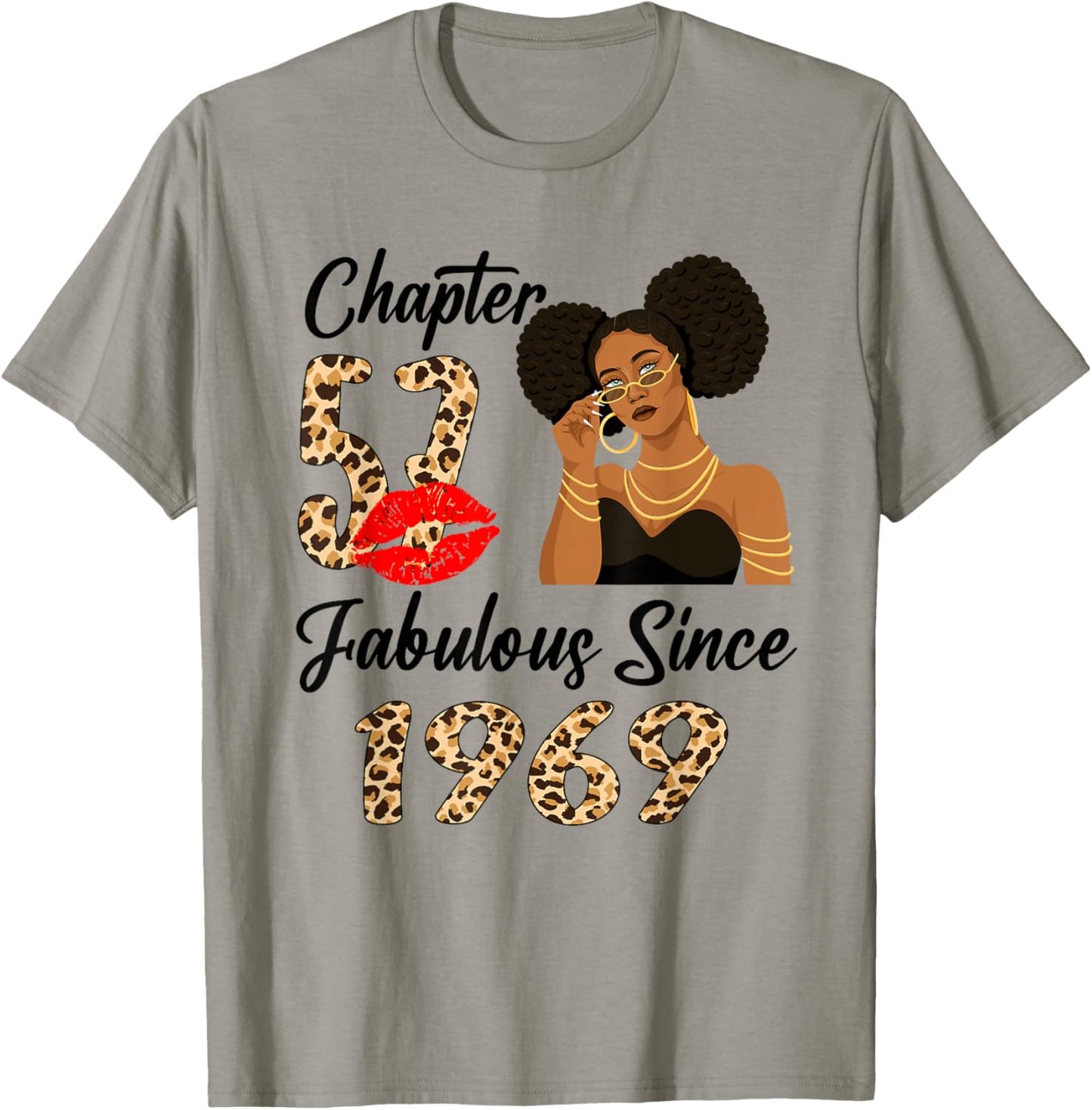 Chapter 57 Fabulous Since 1969 Afro Black Girl Birthday T-Shirt - T-Shirt | Sand