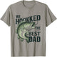Vintage Retro We Hooked The Best Dad Father's Day Fisher T-Shirt - T-Shirt | Sand
