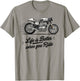 Life is better on a classic motorcycle, a bicycle Cafe Racer Retro T-Shirt - T-Shirt | Sand