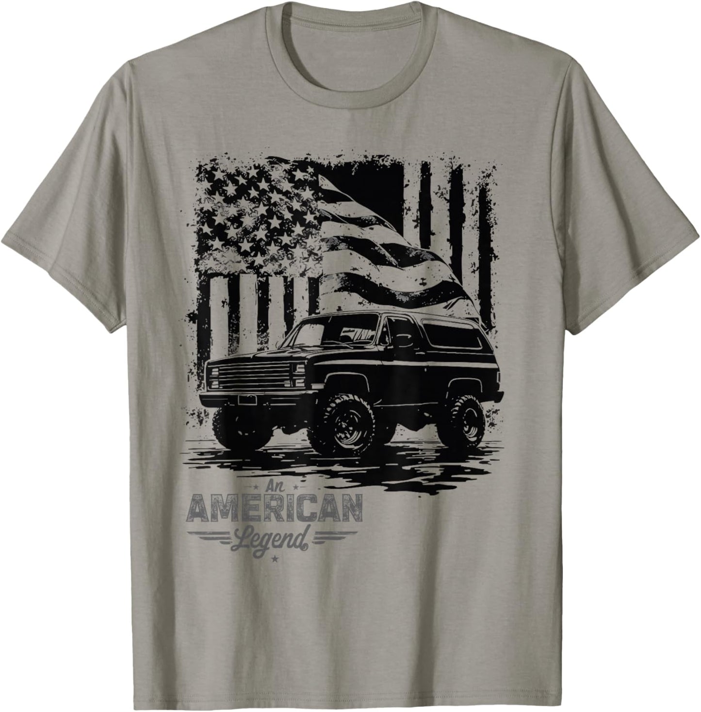 73-91 K5 Blaze an American Legend Patriotic USA Flag K5 T-Shirt - T-Shirt | Sand
