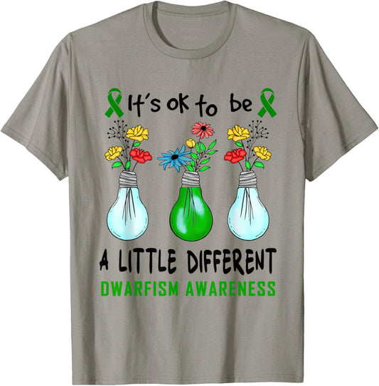 It's Ok To Be A Little Different Dwarfism Awareness T-Shirt - T-Shirt | Sand