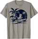 Cat Surfing Wave at Tropical Ocean Vintage Surf T-Shirt - T-Shirt | Sand