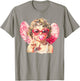Cute Cupid Sunglasses Blowing Bubble Valentines Day Retro T-Shirt - T-Shirt | Sand