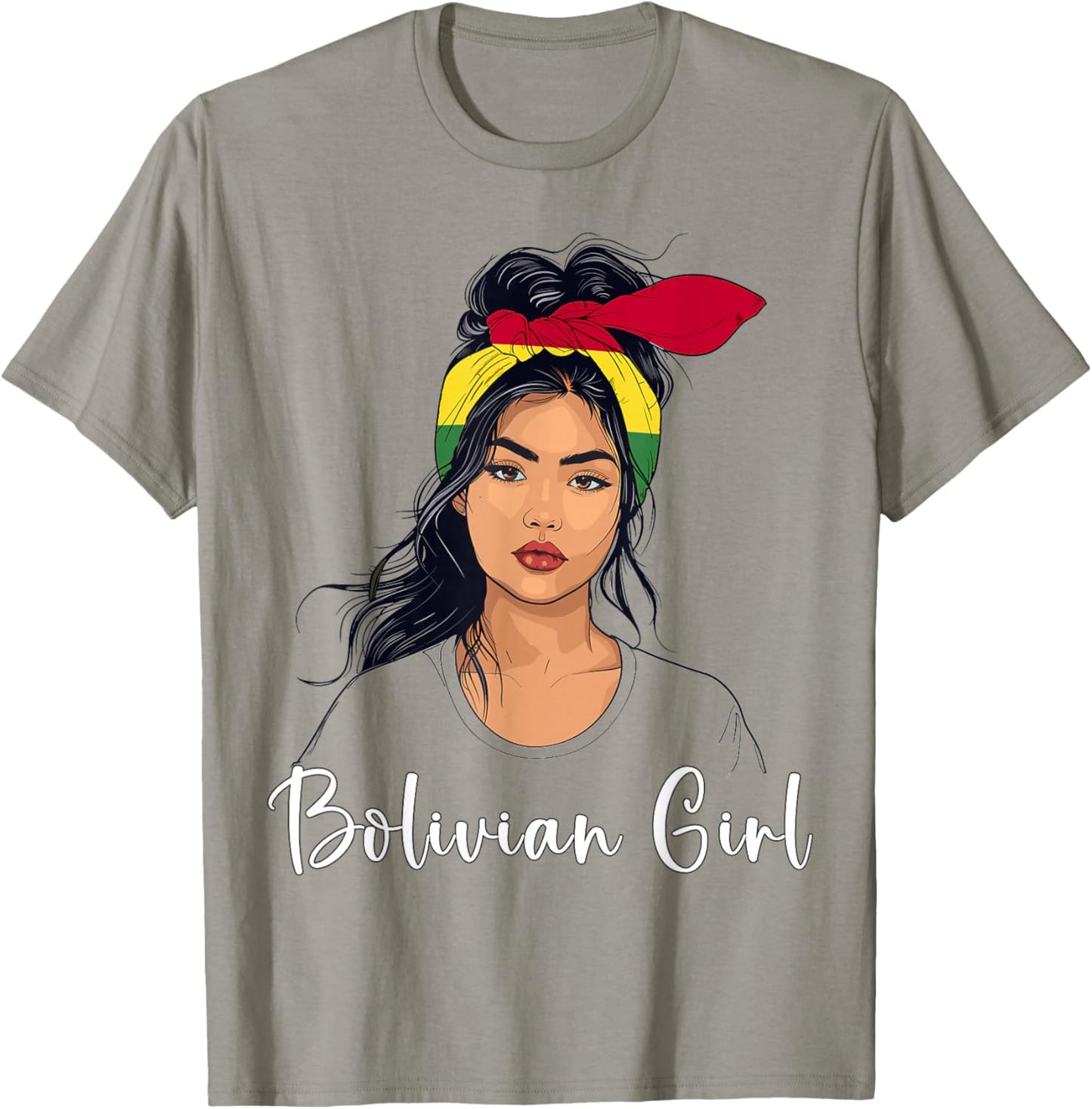 Bolivian Flag Heritage Costume Girl Souvenirs Bolivia T-Shirt - T-Shirt | Sand