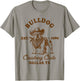English Bulldog Mom Western Howdy Bulldog Cowboys Club T-Shirt - T-Shirt | Sand