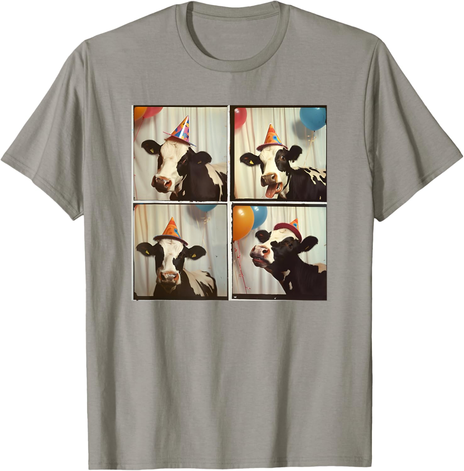 Dairy Cow Farmer Cow Selfie Farmyard Animal Birthday Cow T-Shirt - T-Shirt | Sand