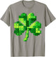 Funny Building Shamrock Blocks St Patricks Day Kids Boys T-Shirt - T-Shirt | Sand