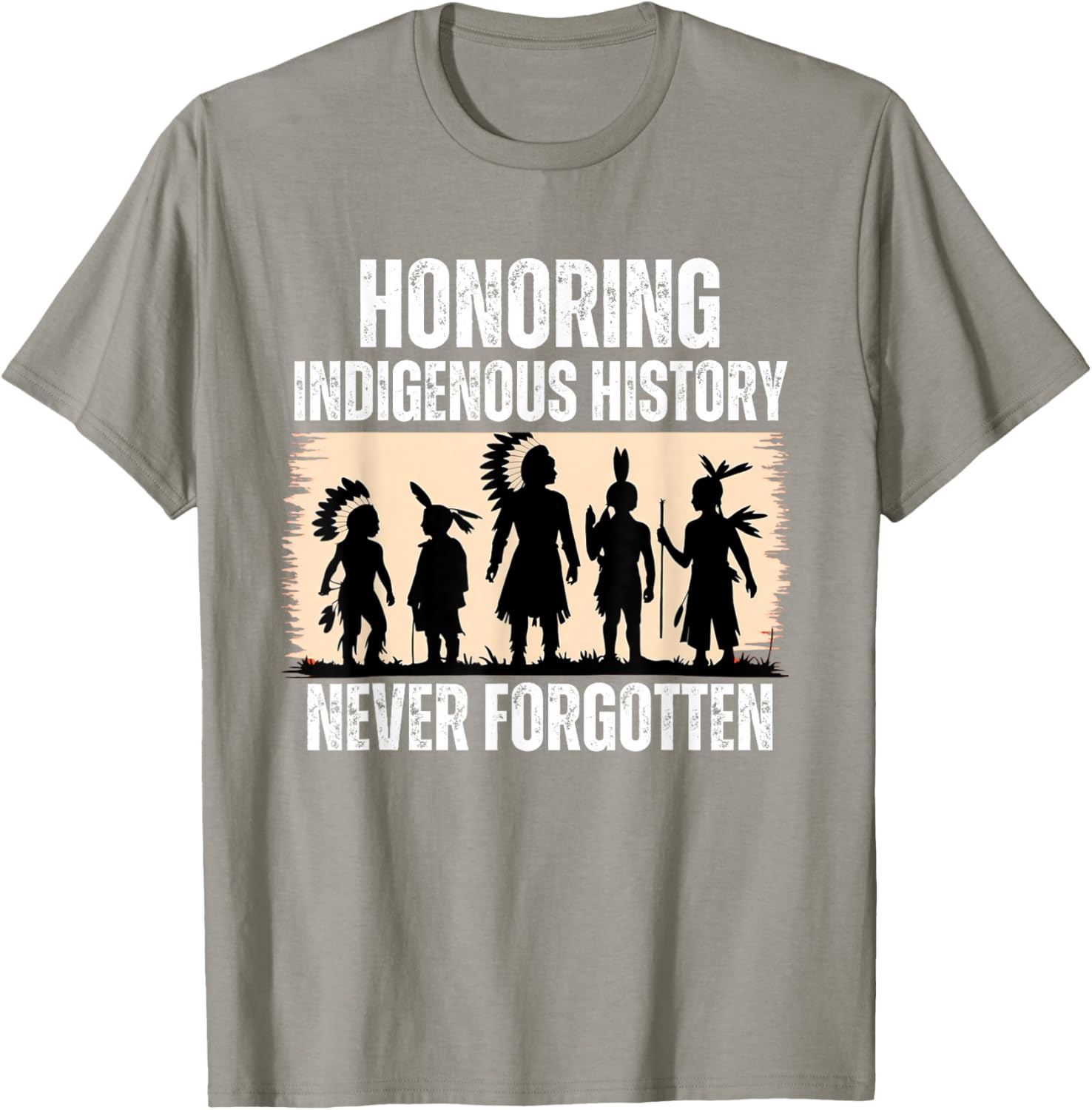 Honoring Indigenous History Native American Indian Day Pride T-Shirt - T-Shirt | Sand
