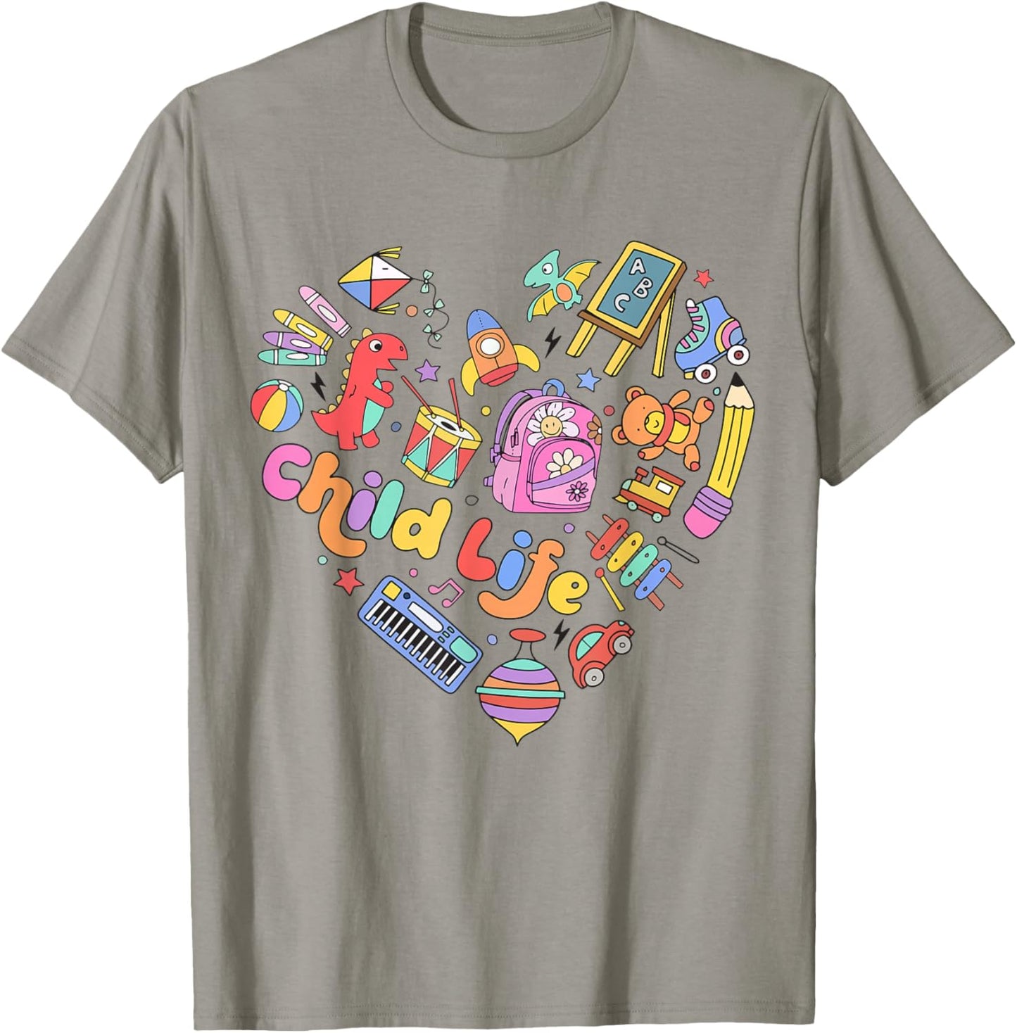 Retro Child Life Specialist Play Therapy Child life Intern T-Shirt - T-Shirt | Sand