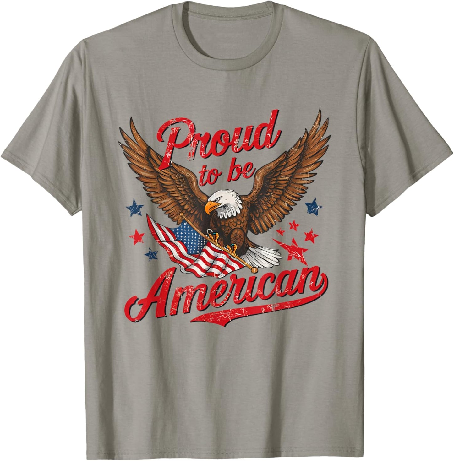 Retro Proud To Be An American 4th Of July Toddler Kids T-Shirt - T-Shirt | Sand