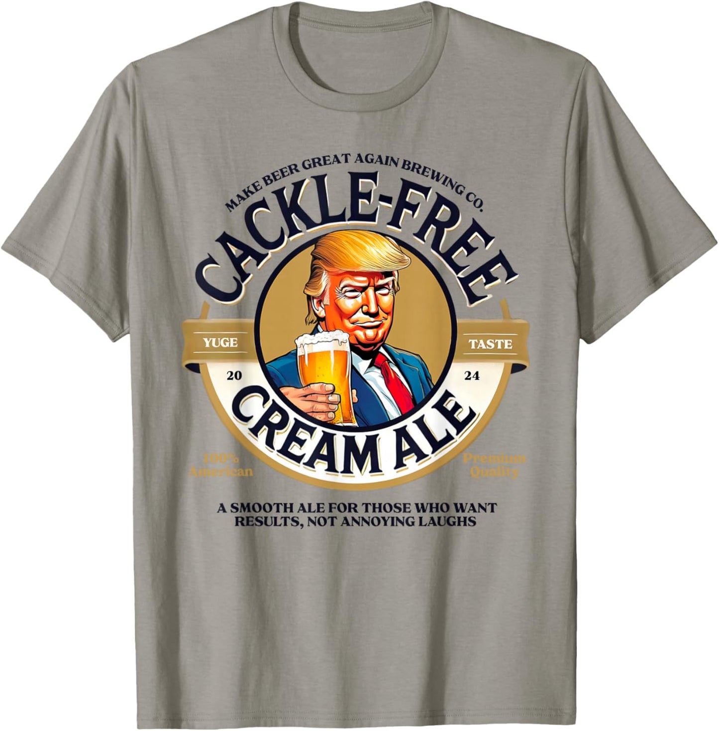 Funny German Oktoberfest Bavarian Trump Beer T-Shirt - T-Shirt | Sand