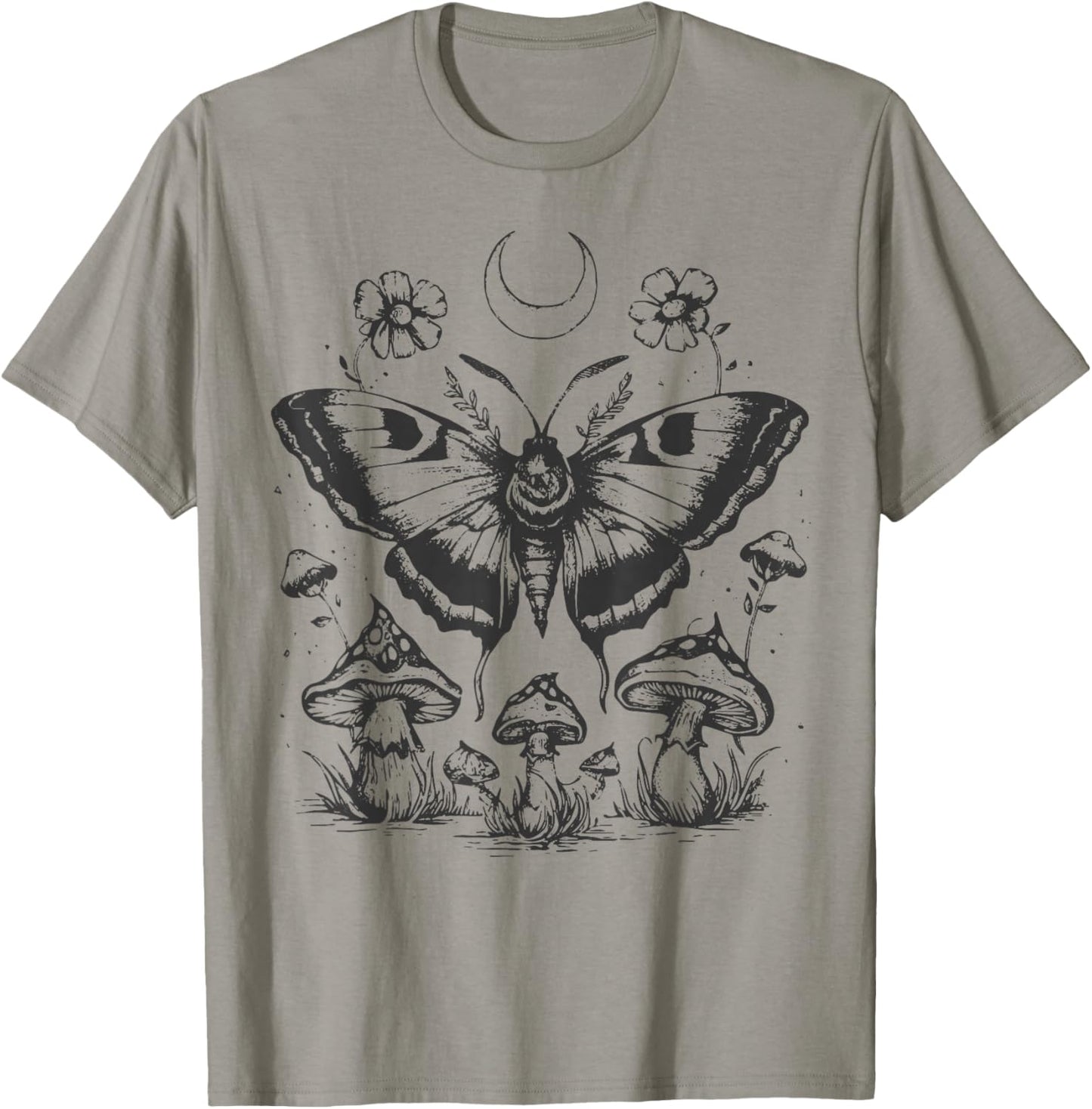 Butterfly Grunge Fairycore Therian Cute Moth Aesthetic Y2K T-Shirt - T-Shirt | Sand