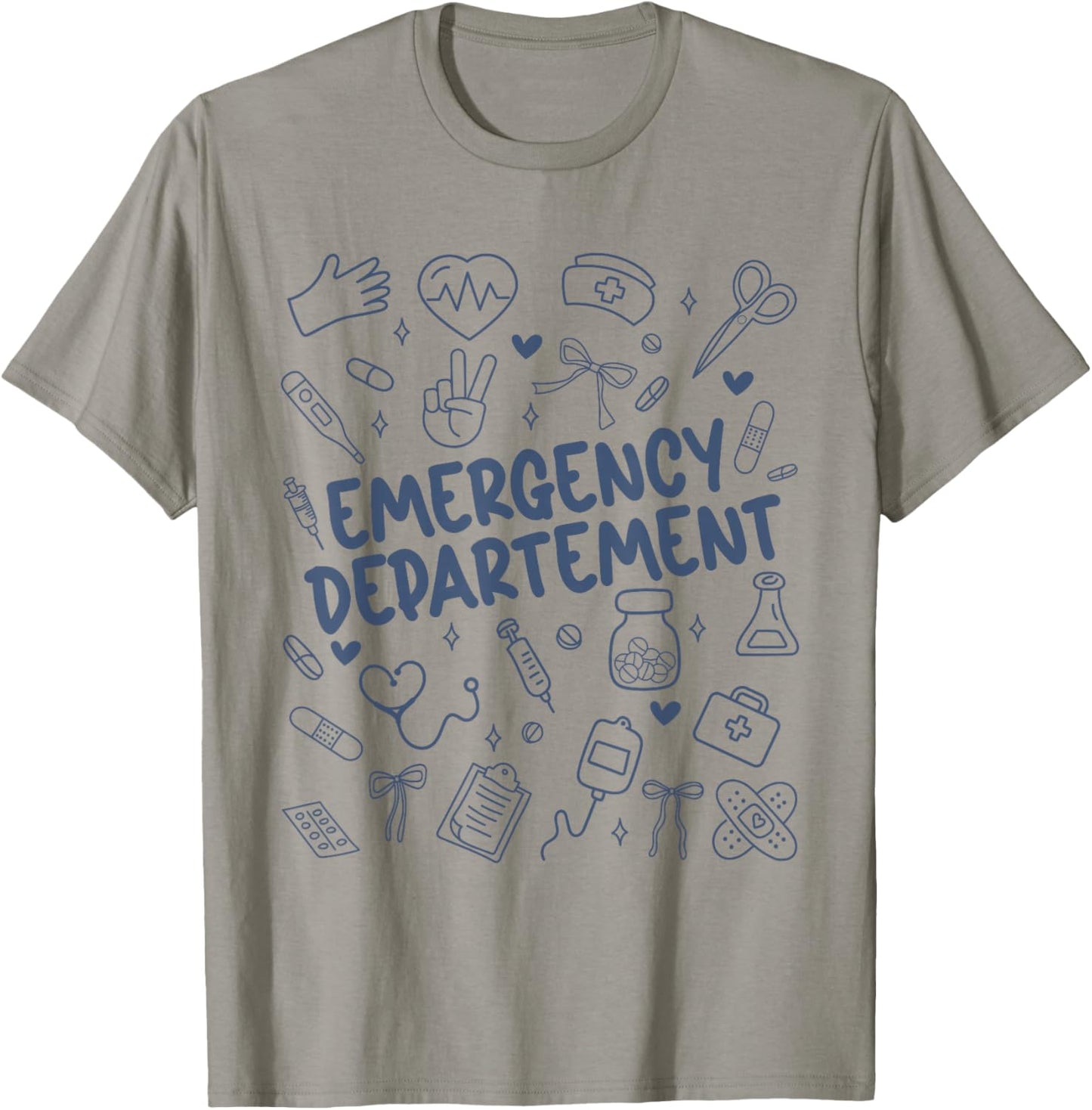 Emergency Department Emergency Room Healthcare ER Nurse T-Shirt - T-Shirt | Sand