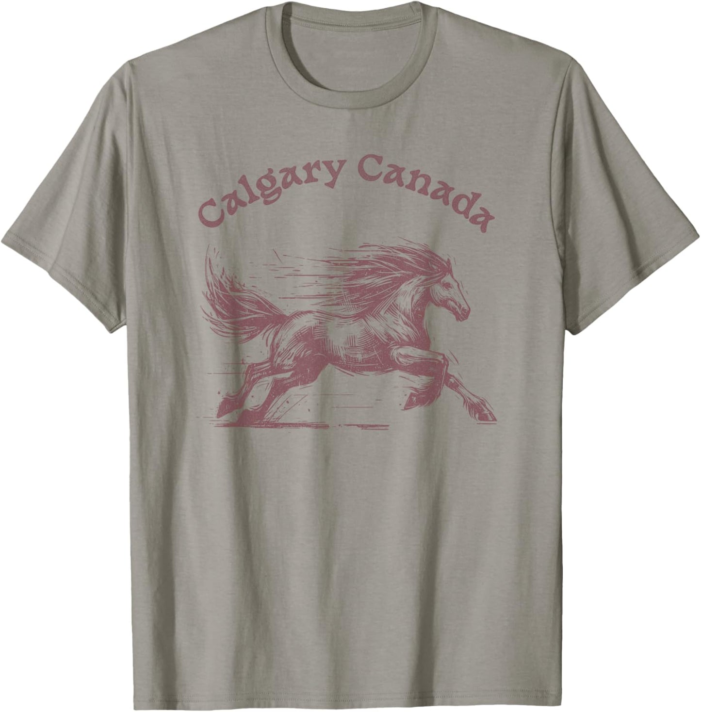 Calgary Canada Horse Rodeo T-Shirt - T-Shirt | Sand
